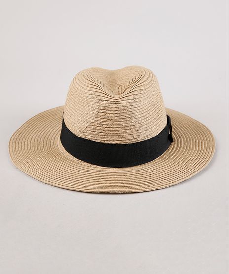 Chapeu-Feminino-com-Faixa-Bege-9243520-Bege_1