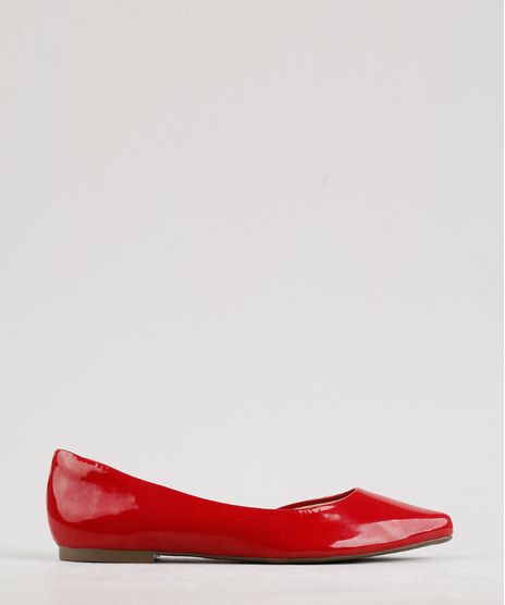 Sapatilha-Feminina-Via-Uno-Bico-Fino-com-Recorte-Vermelho-9788896-Vermelho_1