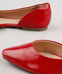 Sapatilha-Feminina-Via-Uno-Bico-Fino-com-Recorte-Vermelho-9788896-Vermelho_5