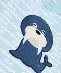 Body-Infantil-com-Patch-de-Leao-Marinho-Estampado-de-Peixe-Manga-Curta-Azul-Claro-9586952-Azul_Claro_5