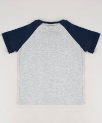 Camiseta-Infantil-com-Patch-de-Carro-e-Bichinhos-Raglan-Manga-Curta-Cinza-Mescla-9660204-Cinza_Mescla_2