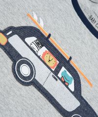 Camiseta-Infantil-com-Patch-de-Carro-e-Bichinhos-Raglan-Manga-Curta-Cinza-Mescla-9660204-Cinza_Mescla_4