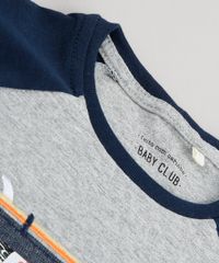 Camiseta-Infantil-com-Patch-de-Carro-e-Bichinhos-Raglan-Manga-Curta-Cinza-Mescla-9660204-Cinza_Mescla_5