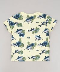 Camiseta-Infantil--Shark-Zone--Estampada-Manga-Curta-Amarelo-Claro-9690703-Amarelo_Claro_2