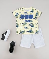 Camiseta-Infantil--Shark-Zone--Estampada-Manga-Curta-Amarelo-Claro-9690703-Amarelo_Claro_3