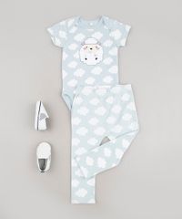 Calca-Infantil-Ovelha-Estampada-de-Nuvens-Azul-Claro-9586907-Azul_Claro_3