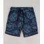 Bermuda-de-Sarja-Infantil-Estampada-Floral-com-Bolsos-Azul-Marinho-9644516-Azul_Marinho_1
