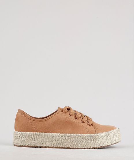 Tenis-Feminino-Beira-Rio-Flatform-em-Suede-e-Corda-Caramelo-9701782-Caramelo_1