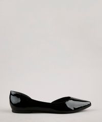 Sapatilha-Feminina-Via-Uno-Bico-Fino-em-Verniz-com-Recorte--Preto-9684966-Preto_1