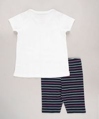 Conjunto-Infantil-My-Little-Pony-de-Blusa-Manga-Curta-Off-White---Bermuda-Listrada-Azul-Marinho-9675148-Azul_Marinho_2