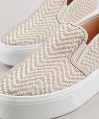 Tenis-Slip-On-Feminino-Via-Uno-Flatform-Texturizado-Bege-9662060-Bege_2