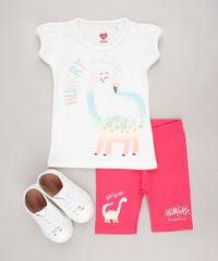 Conjunto-Infantil-Dinossauro-Hungry-de-Blusa-Manga-Curta-Off-White---Bermuda--Rosa-Escuro-9679487-Rosa_Escuro_3
