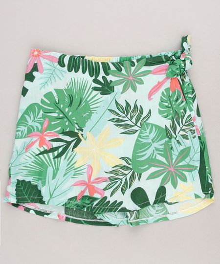 Short-Saia-Infantil-Estampado-Floral-Verde-Claro-9681363-Verde_Claro_1 Short-Saia-Infantil-Estampado-Floral-Verde-Claro-9681363-Verde_Claro_1