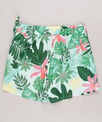 Short-Saia-Infantil-Estampado-Floral-Verde-Claro-9681363-Verde_Claro_2