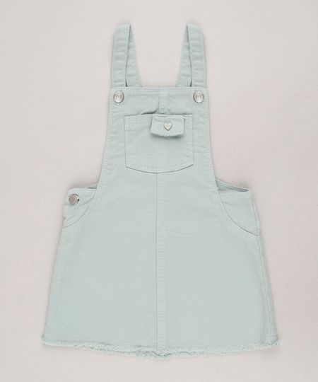 Salopete-de-Sarja-Infantil-com-Bolsos-Verde-Claro-9680874-Verde_Claro_1
