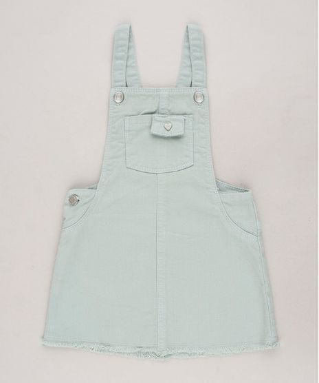 Salopete-de-Sarja-Infantil-com-Bolsos-Verde-Claro-9680874-Verde_Claro_1