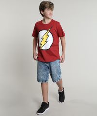 Camiseta-Infantil-The-Flash-Manga-Curta-Gola-Careca-Vermelha-8397550-Vermelho_3