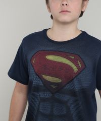 Camiseta-Infantil-Super-Homem-Manga-Curta-Gola-Careca--Azul-Marinho-8305784-Azul_Marinho_4