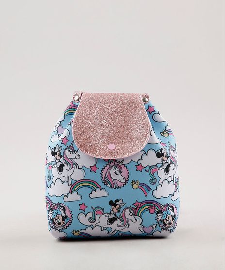 Mochila-Saco-Minnie-e-Unicornio-Azul-Claro-9664614-Azul_Claro_1