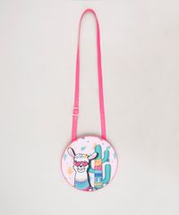Bolsa-Infantil-Lhama-com-Brilho-Rosa-9664612-Rosa_2