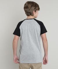 Camiseta-Infantil-Jurassic-Park-Raglan-Manga-Curta-Cinza-Mescla-9660723-Cinza_Mescla_2