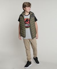 Camiseta-Infantil-Jurassic-Park-Raglan-Manga-Curta-Cinza-Mescla-9660723-Cinza_Mescla_3