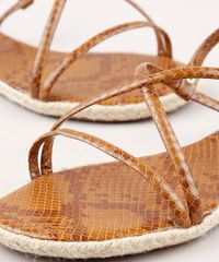 Rasteira-Feminina-Oneself-Animal-Print-Cobra-Texturizada-com-Corda-Caramelo-9682433-Caramelo_5
