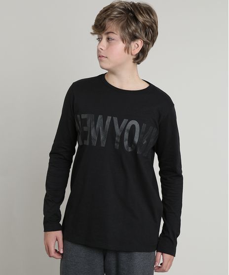 Camiseta-Infantil--New-York--Manga-Longa--Preta-9542457-Preto_1