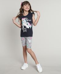 Conjunto-Infantil-My-Little-Pony-de-Regata-com-Babado-Azul-Marinho---Bermuda-Estampada-Listrada-Branca-9675147-Branco_1