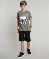Camiseta-Infantil--California--Manga-Curta-Verde-Militar-9638767-Verde_Militar_3