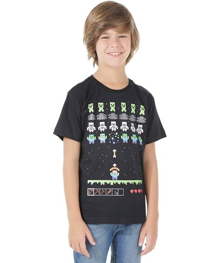 Camiseta-Minecraft-Preta-8533375-Preto_1 Camiseta-Minecraft-Preta-8533375-Preto_1