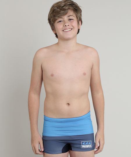 Sunga-Boxer-Infantil--Waves--Azul-9431570-Azul_1