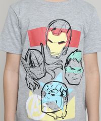 Pijama-Infantil-Os-Vingadores-Manga-Curta-Cinza-Mescla-9632358-Cinza_Mescla_3
