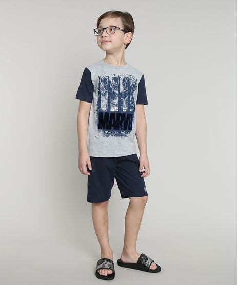 Pijama-Infantil-Os-Vingadores-Manga-Curta-Cinza-Mescla-9632357-Cinza_Mescla_1