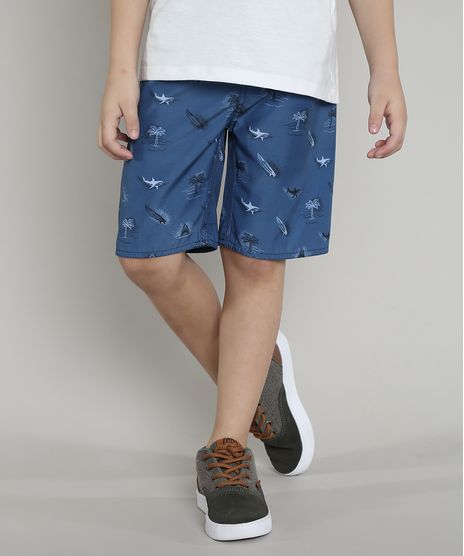 Bermuda-Surf-Infantil-Estampada-Maritima-com-Cordao-Azul-9536376-Azul_1
