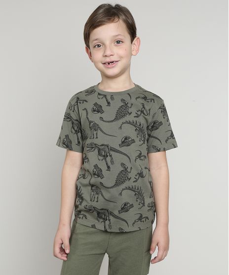 Camiseta-Infantil-Jurassic-World-Estampada-Manga-Curta-Verde-Militar-9621624-Verde_Militar_1