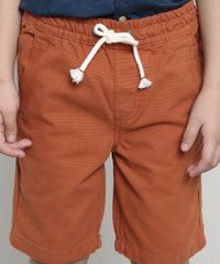 Bermuda-de-Sarja-Infantil-com-Cordao-e-Bolsos-Cobre-9635081-Cobre_4