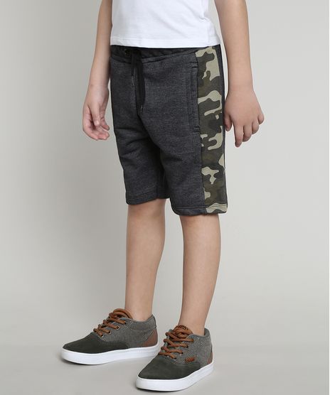 Bermuda-Infantil-em-Moletom-com-Faixa-Lateral-Estampada-Camuflada-Cinza-Mescla-Escuro-1-9378262-Cinza_Mescla_Escuro_1_1