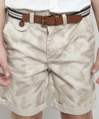 Bermuda-de-Sarja-Infantil-Estampada-Coqueiros-com-Cinto-Listrado-Bege-9571296-Bege_4