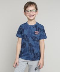 Camiseta-Infantil-Estampada-Folhagens-Manga-Curta-Azul-Escuro-9660722-Azul_Escuro_1
