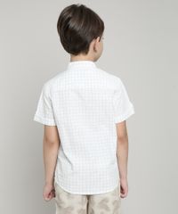 Camisa-Infantil-Estampada-Xadrez-com-Bolso-Manga-Curta-Gola-Portuguesa-Off-White-9545414-Off_White_2