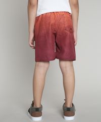 Bermuda-Surf-Infantil-Estampada-de-Folhagem-com-Degrade-Vermelha-9644129-Vermelho_2