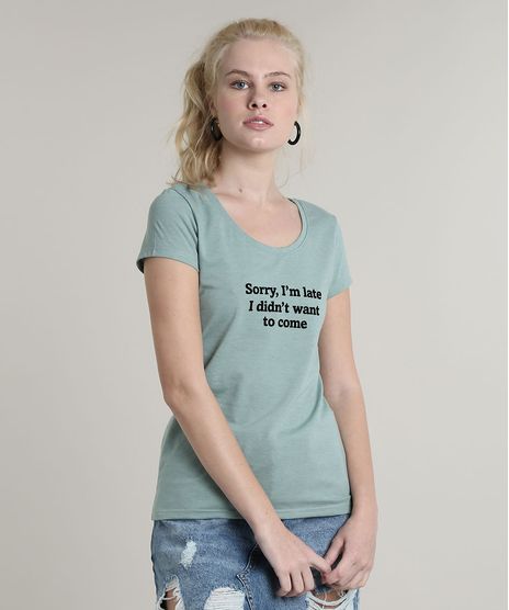 Blusa-Feminina--Sorry-i-m-late-----Mullet-Manga-Curta-Decote-Redondo-Verde-9711582-Verde_1