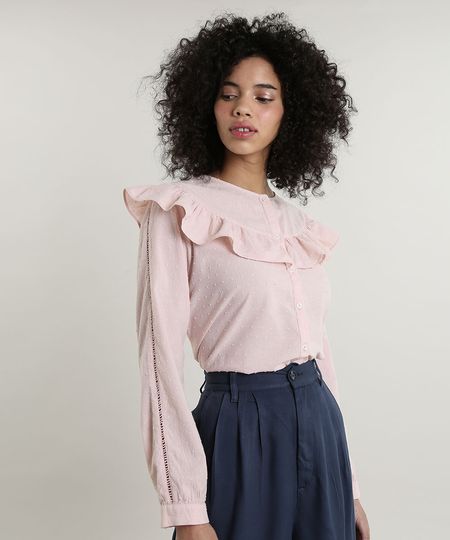 Camisa-Feminina-Mindset-Texturizada-com-Babado-Manga-Longa-Decote-Redondo-Rose-9797402-Rose_1 Camisa-Feminina-Mindset-Texturizada-com-Babado-Manga-Longa-Decote-Redondo-Rose-9797402-Rose_1