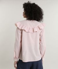 Camisa-Feminina-Mindset-Texturizada-com-Babado-Manga-Longa-Decote-Redondo-Rose-9797402-Rose_2