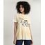 T-Shirt-Feminina-Mindset-Flintstones-Estampada-Tie-Dye-Manga-Curta-Decote-Redondo-Amarela-9803338-Amarelo_1