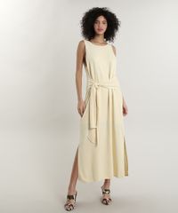 Vestido-Feminino-Longo-Mindset-com-Fenda-e-Amarracao-Amarelo-Claro-9792468-Amarelo_Claro_1