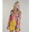 Camisa-Feminina-Estampada-Tropical-com-Fenda-Manga-Curta-Rosa-9644890-Rosa_1