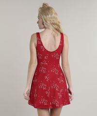 Vestido-Feminino-Curto-Evase-Estampado-Floral-Alca-Media-Vermelho-9708663-Vermelho_2