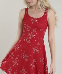Vestido-Feminino-Curto-Evase-Estampado-Floral-Alca-Media-Vermelho-9708663-Vermelho_4